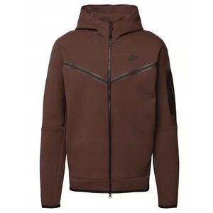Nike Tech Fleece Windrunner Full Zip Hoodie Brown/Black Size L NWT
